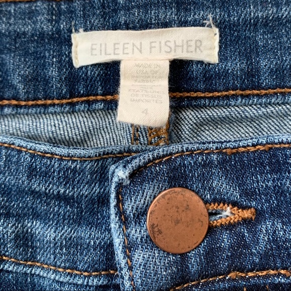 Eileen Fisher Slim Skinny Tapered Jeans Size 4 - Picture 9 of 11